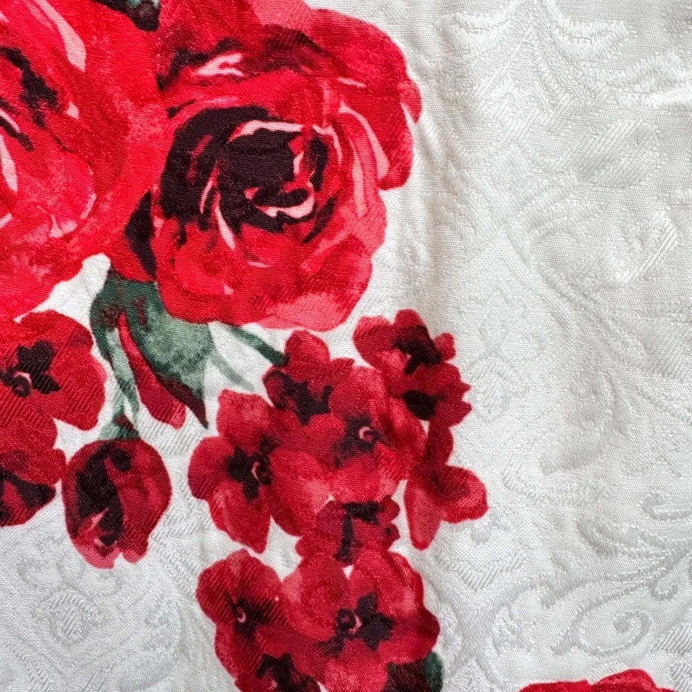 NWOT The Children's Place 4T Girls Off White Red Floral Sleeveless Formal Dress